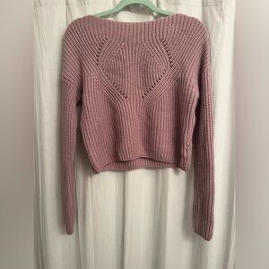 Purple sweater, lightly worn